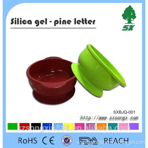 Unbreakable and Heat Resistantce silicone bowl/Baby Feeding Bowl/Silicone Baby Bowl with Suction